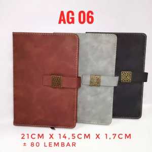 ag06 agenda kulitt A5 agenda memo souvenir kantoran note book buku tulis buku custom