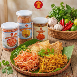 Mồi Nhậu MEVINA "Mực Ngon Trứ Danh" - Mực Cán Tẩm Mực Xé Tẩm Vị & Mực Hấp Nước Dừa Sợi Mềm