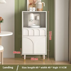 Storage Cabinet Cream Style Light Luxury Dining Cabinet Wine Cabinet Tea Cabinet Wall Mounted Storage Cabinet