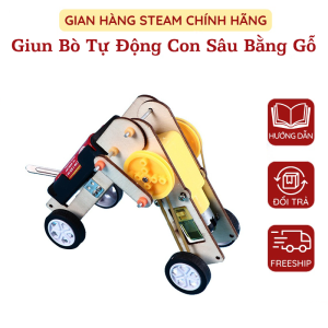 Robot Giun Bò Tự Động Con Sâu Bằng Gỗ - Đồ Chơi Công Nghệ Đồ Chơi Khoa Học Phát Triển Trí Tuệ Sáng Tạo Thông Minh