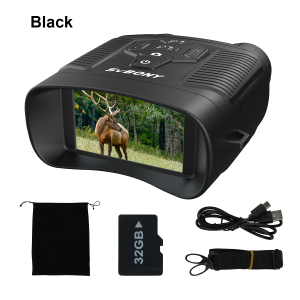 Svbony แว่นตา SA206 Ir 4K การมองเห็นได้ในเวลากลางคืนพร้อมกล้องส่องทางไกลกลางคืน8X ดิจิตอลซูม5000MAh ชาร์จไฟได้32GB การ์ดสำหรับตั้งแคมป์ & ความปลอดภัย การสังเกตสัตว์ป่า การดูดาวในสวนหลังบ้าน การตกปลาตอนกลางคืน