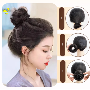 Wig Ring Effect Wig Headwear Cover Thinning Hair Fluffy Fashion Styling Have a Big Face Hair Volume