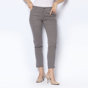 2nd RED Celana Panjang Wanita Chinos Slim Fit Cheers Mate Stretch Abu Muda 212503
