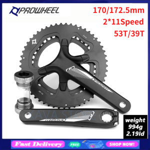 PROWHEEL For Shimano 105 R7000 Ultegra R8000 Crank With Deckas 110BCD Chainring 4 Claws 36T 38T 40T 42T 44T 46T 48T 50T 52T 110s BCD Road Bicycle Crankset For Road Bike