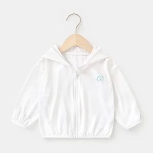 Upf50+ เสื้อแจ็กเก็ต ผ้าเรยอน กันแดด ระบายอากาศ ป้องกันรังสียูวี แฟชั่นฤดูร้อน สําหรับเด็กผู้ชาย เด็กผู้หญิง Baby sun protection clothes【LittleLion】