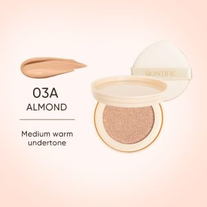 SKINTIFIC Cover All Perfect Cushion Foundation Full&High Coverage Flawless Healthy Glow Makeup Waterproof SPF 35 PA++++