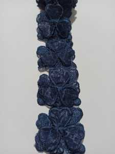 Renda Bordir Roll Murah Panjang 45 Meter Lebar 5cm  Motif Trigidia