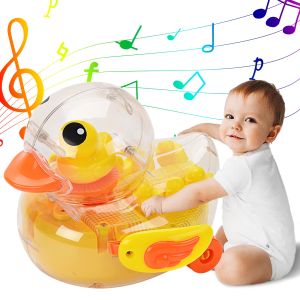 Baby prone time toy 6 to 12 months Duck rabbit crawling sound and light toy suitable for toddlers 1-3 years baby sensory walking music toy6-18 months 12 to 13 years old boys and girls Christmas birthday gift