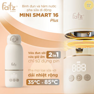 Bình Đun Sôi và Hâm Nước Pha Sữa Bằng Pin Di Động FATZ BABY MINI SMART 16 PLUS Bảo Hành 12 Tháng