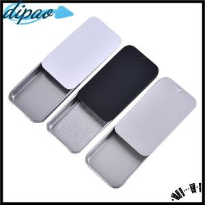 【dipao】 1PC Mini Iron Box Slide Cover Storage Box Wedding Portable Tin Boxes Container