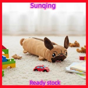 SQ Stationery [Flash Sale] Dễ Thương Phim Hoạt Hình Sang Trọng Con Chó Bút Chì Trường Hợp Đa Chức Năng Lưu Trữ Túi Đồng Xu Ví Kawaii Đồ Chơi Sang Trọng Túi Sinh Viên Văn Phòng Phẩm Nguồn Cung Cấp