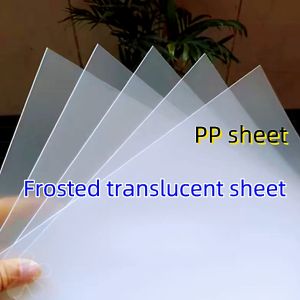 Semi-transparent frosted pp sheet plastic sheet pvc sheet semi-hard soft plastic sheet partition endurance pet sheet processing customised