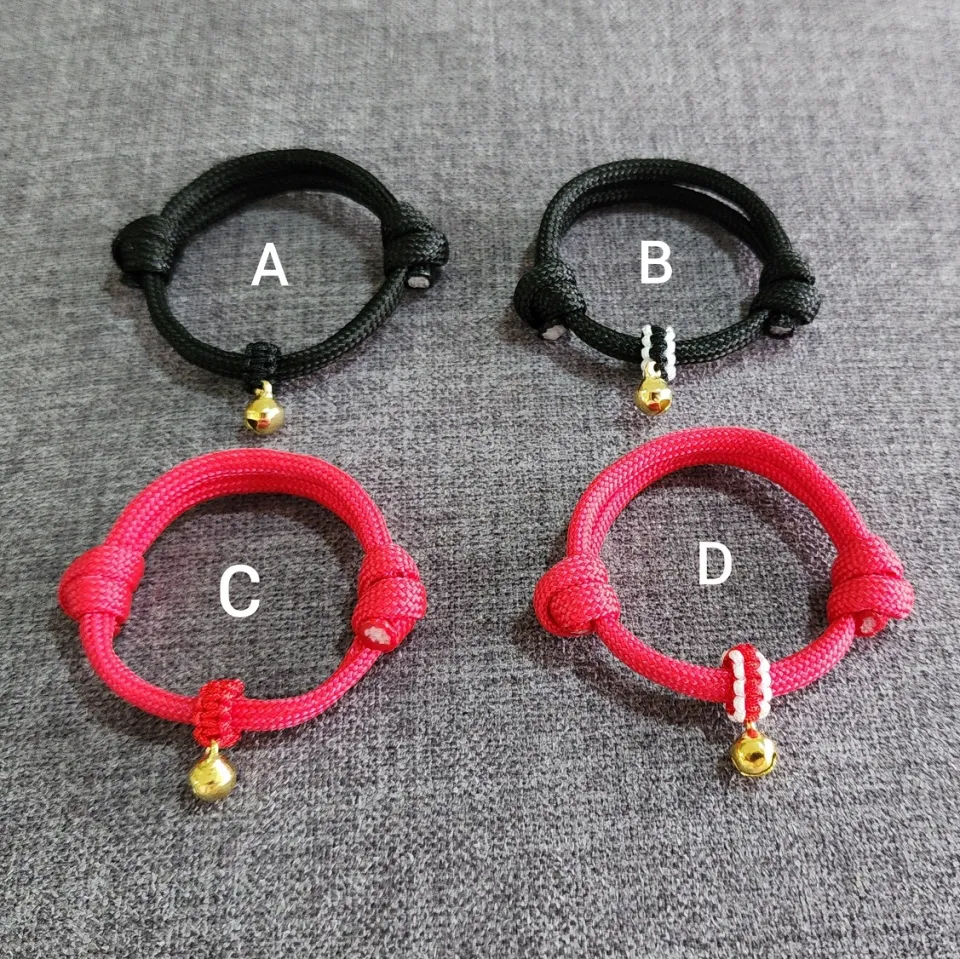 [LX] Paracord Bracelets Adjustable Simple Knot For Men, Women