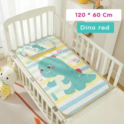 (Tặng Kèm Gối) Bộ Chiếu Điều Hoà Chiếu Cao Su Non Chiếu Nằm Mát Cho Bé 2 Mặt Lưới Thông Thoáng Đa Năng 60x120 cm