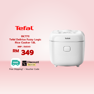 [NEW] Tefal Delirice Fuzzy Logic Rice Cooker 1.8L (RK7711)