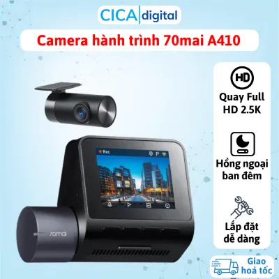 Camera Hành Trình 70mai A410 2.5K HDR Ghi Hình 2 Mắt Trước Sau Siêu Nét Giám Sát Đỗ Xe 24h Bảo Hành 24 Tháng