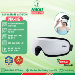 Máy massage mắt 4in1 Nikio NK-116 - Giúp giảm đau nhức mỏi mắt giảm stress dễ ngủ