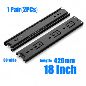 1 Pair Drawer Slide 2 PCS Drawer Guide Full Extension Slide Steel Ball Bearing hydrauli