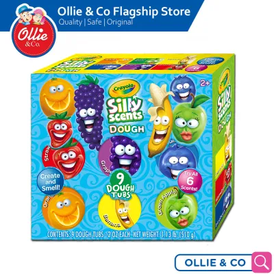 Crayola Silly Scents 9Pcs 2oz Scented Dough color box Clay for Kids Party Favors Tricks or Treats Classroom Prizes School Supplies Toys For Boys Girls Ages 2 years and Up