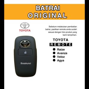 [ COD ] Baterai Remote Kunci Keyless Mobil Toyota Raize Avanza Veloz Agya CR 2032 Original Panasonic