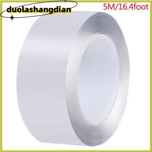 [Duola] 1 2 3 5M Nano Tape Double Sided Tape Transparent Reusable Waterproof Adhesive Tapes Cleanable Kitchen Bathroom Supplies Tapes