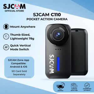 SJCAM C110 | 125° Wide Angle Lens | Anti-Shake | 98FT Waterproof Depth with Waterproof | 4K 30FPS