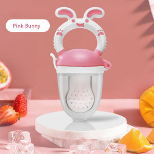 Baby Fruit Feeder Pacifier BPA-Free Silicone Fresh Food Feeder Nipple Bunny Design Teething Toy soother nipple