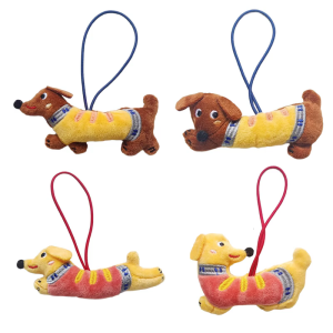 Chất lượng cao sang trọng phim hoạt hình con chó con Keychain xách tay lông chó Móc treo chìa khóa độc đáo Keychain phụ kiện thích hợp cho mọi lứa tuổi