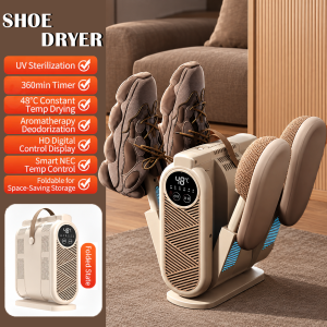 (Ship in 24hrs)Fast Shoes Dryer Portable Electric Shoe Heater Shoe Dryer Dehumdifier UV Sterilization Intelligent Timer Quick Drying Machine