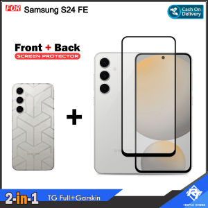 Paket 2in1 Tempered Glass Full Bonus Garskin Samsung S24 FE