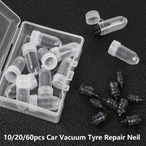 MARBLEX 10/20/60pcs 2Sizes Car Vacuum Tyre Repair Neil Black Rubber Repair Tool Set Glue High Quality Scooter Rubber Tire Puncture Car Truck Motorcycle