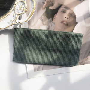 Stretchable Korean Headband Sweat Absorbing Fashion Turban Sports Breathable Headband Knitted Running Cleansing Band Hair Accessories