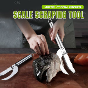 OSQ Multifunctional Stainless Steel Scraper for Fish Belly Cutter Guts Remover Scale Scraping Tool