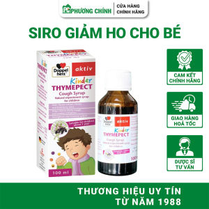 Siro Ho Cho Bé Doppelherz Kinder Thymepect Hỗ Trợ Giảm Ho Có Đờm Tăng Đề Kháng 100ml