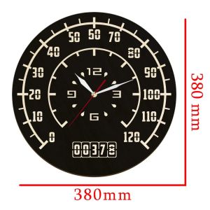 Sacesr Speedometer Car Dashboard Inspired Wood Wall Clock For Garage Work Shop Driving Racing Artwork Car Gauges Decorative Wall Watch 2B5Z7