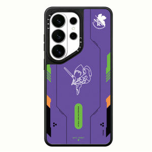 Fashion Mirror EVA Mecha Warrior Anime cartoon Phone Case For Samsung S26 S25 S24 S23 Ultra S26U S25U Hard Shockproof Cover