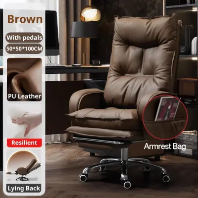 Sofya Business Sofa Chair Boss Chair Office With Footrest Sponge Soft Cushion Adjustable Chair Computer Gaming Chair 老板椅