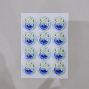 Stiker Segel Idul Fitri Bulat 4cm Label Hampers Lebaran Ramadhan LL304