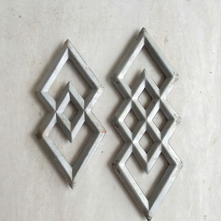 Ornamen Pagar Wajik Susun 2 & 3 Tampilan 2 sisi Bolak Balik / Wajik