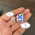 Buah Dadu 1pcs 1biji Putih Merah Biru KUNING Polos Ukuran 1cm 10mm Dice Board Game Uno Play Monopoli Monopoly Tradisional Golo Golf Yamslam Ular Tangga Bunco Qwixx Shut the Box Pass the Pigs Bamboozled Plastik PVC Good Quality Grosir Prakarya Malang. 