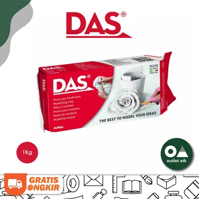 Tanah Liat Das White 1Kg Modeling Clay Putih