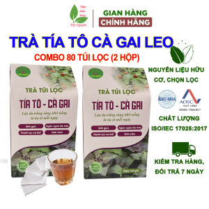 Trà tía tô túi lọc (combo 2 hộp) lá tía tô khô giải cảm trắng da ngăn ngừa lão hóa hạ sốt cho người ho hen giảm cân