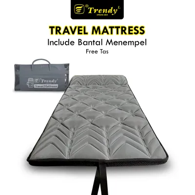 Trendy Travel Mattress 90 x 200 x 6 cm - Travel Bed / Kasur Gulung Lipat Lantai / Matras Busa Minimalis