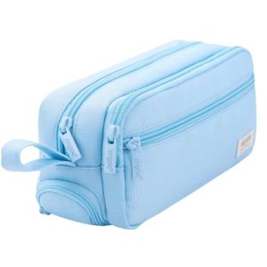 OWNNEW Dung lượng lớn Hộp đựng bút chì Ba lớp Đa chức năng Túi đựng đồ Bền bỉ Thiết kế di động Hộp văn phòng phẩm Dành cho học sinh tiểu học