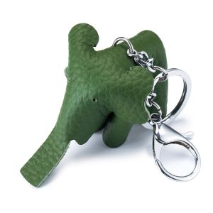 PURETEN Genuine Leather Lucky Elephant Keychain Handmade Gift Elephant Pendant Creative Multiple Styles Backpack Accessories Bag