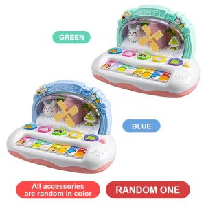 Electronic Piano Keys Snowfiake Cartoon Musical Instrument Toys Sounds Lights Children Educational Game Kids Toys Christmas Gift2026