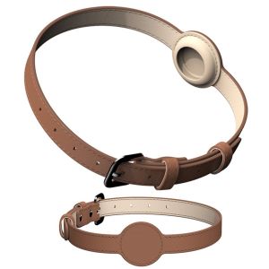Pet Locator Collar Airtag Air Tag Cover Kalung Kerah Pelacak Anjing Anti Hilang Necklace Kalung Anjing Kucing Lacak