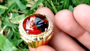 CINCIN BATU AKIK EDONG PANCAH WARNA MULTI COLOR TOP QUALITY