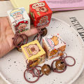 X.Z.MOONLIGH Kapibala Rubik's Cube Keychain DIY Cute Cartoon Capybara Keychain Creative Small Gift. 