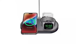 3 In 1 Wireless Charger Pad Stand 15W Phone Fast Charging Dock Station For IPhone 14 13 12 Pro Max   Watch 8 7 Airpods
